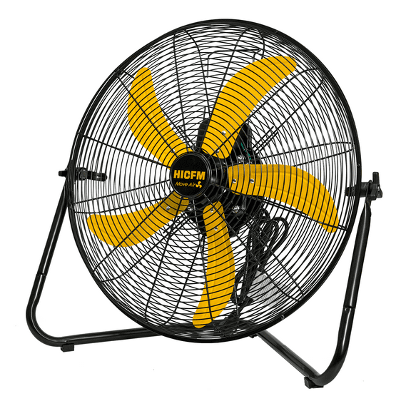 20-inch High Velocity Metal Floor Fan, 3-Speed Powerful Cooling 360° Adjustable Tilting Head - UL Listed