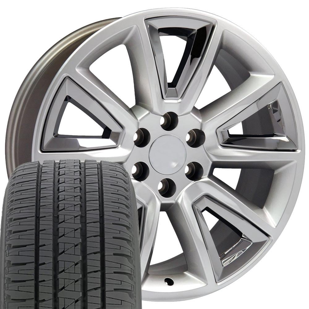 OE Wheels CV73 20 Inch Rims and Tires Fit Tahoe Style 6x139.7 20x8.5 ...