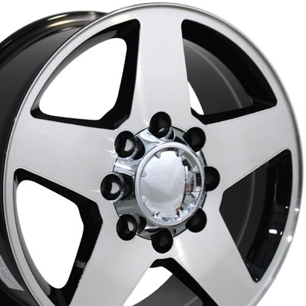 20 inch Machined Black 5503 OE Wheels Rims Fit GMC Chevy 8 Lug Trucks