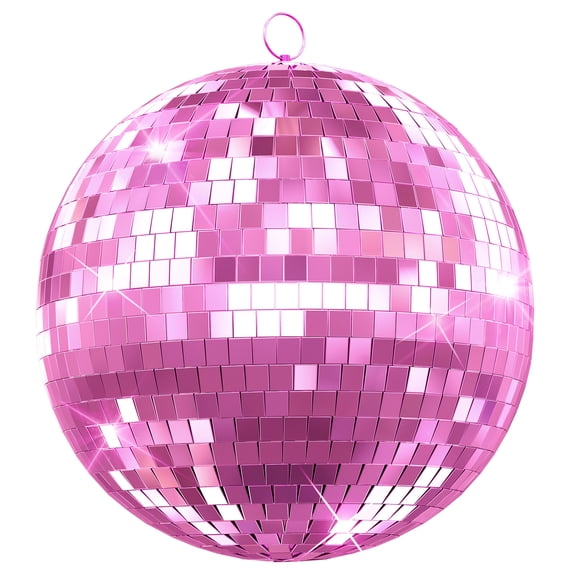 20 inch Mirror Disco Ball for DJ Club Party Live Stage Wedding Home Decor, Light Effect Mirror Ball with Hanging Ring