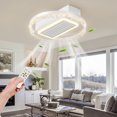 20inch Modern Remote Control Leafless Ceiling Fan with Reversible