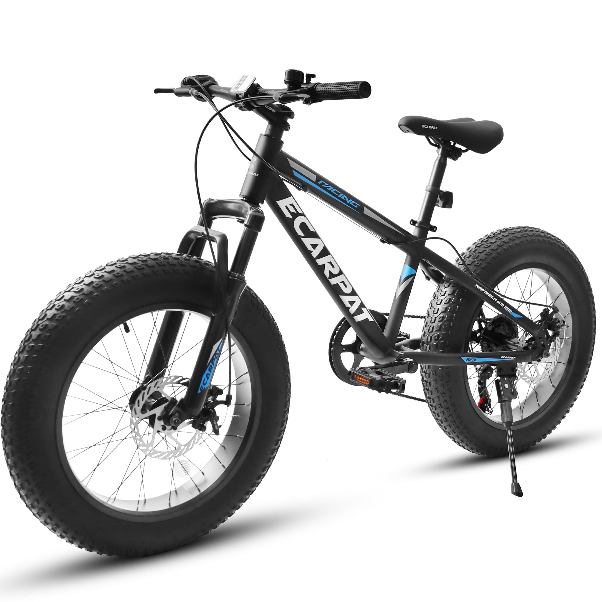 20 inch Mountain Bike, 7 Speed Fat Tire Bike, Dual Disc Brake, Front