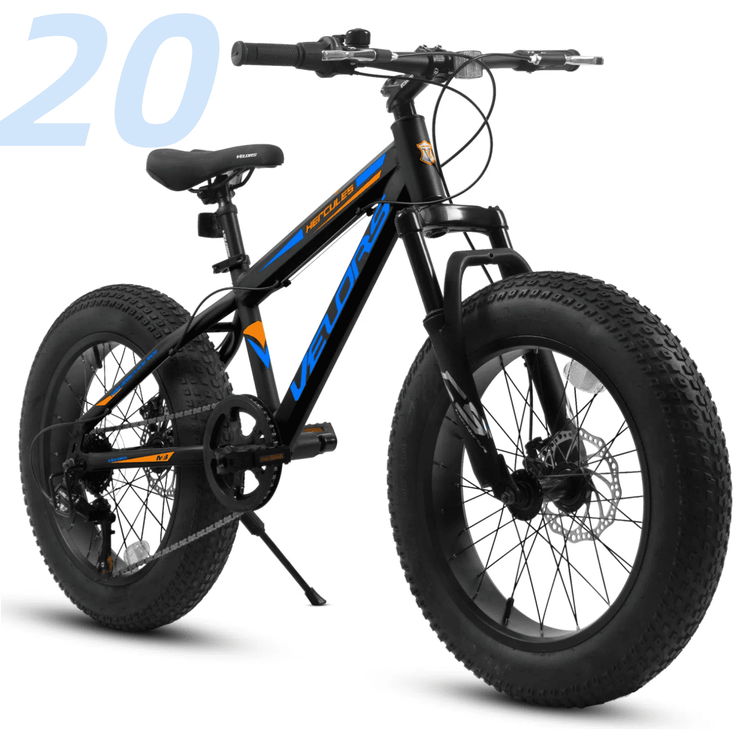 20 inch Mountain Bike for Men 7 Speed Mountain Bike, Mountain Bike City Commuter City Anti-Slip Tire Bicycle with Fender