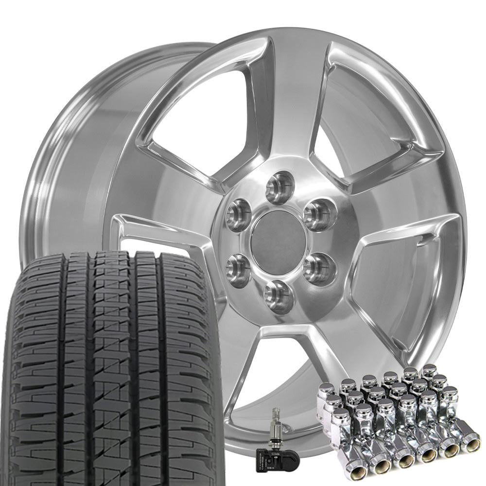OE Wheels CV76 20 Inch Rims and Tires Fit Tahoe Style 6x139.7 20x9 ...