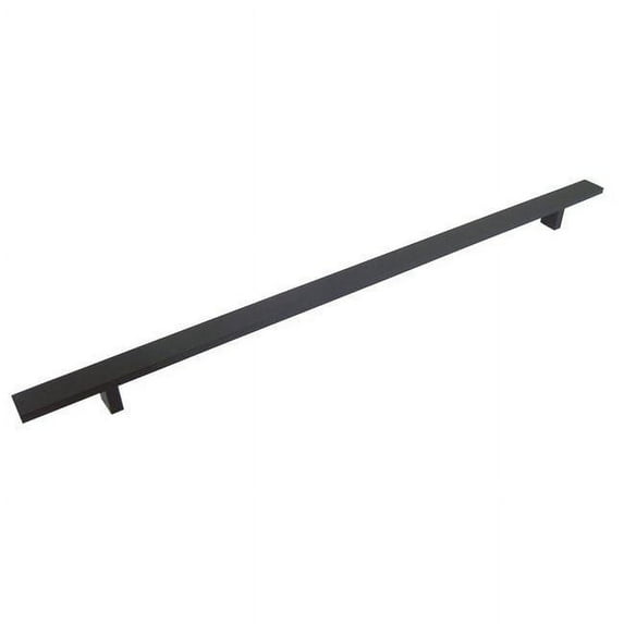 20 inch Rectangular Cabinet Handle Black Finish Contemporary 20" Rectangular Design Matte Black Finish Cabinet Bar Pull Handle (Case of 10)