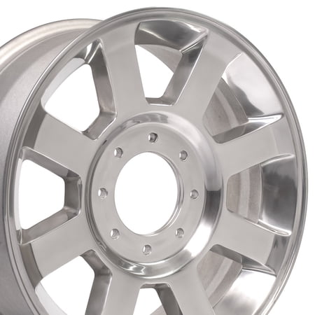 20 inch Rim fits 2005-2017 Ford F-250 Polished Style 20x8 Aluminum Wheel Direct Fit