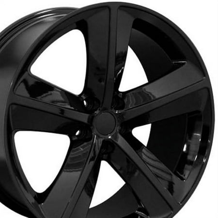 20 inch Rim fits 2008-2018 Dodge Challenger SRT Style Black 20x9 Wheel Direct Fit