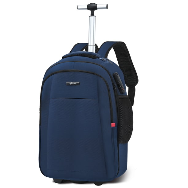 20 inch Rolling Backpack, Adult Business Laptop Backpack with Wheels, Invisible Shoulder Strap Waterproof Backpack with Roller-Suitcase Travel Bag ... 20 inch Rolling Backpack, Adult Business Laptop Backpack with Wheels, Invisible Shoulder Strap Waterproof Backpack with Roller-Suitcase Travel Bag ...
