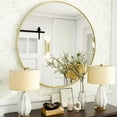 thumbnail image 1 of 20 inch Round Mirror with Gold Metal Frame, Hanging Mirror Circle Wall Mirror for Over Sink, Vanity, Bathroom, Bedroom, 1 of 9