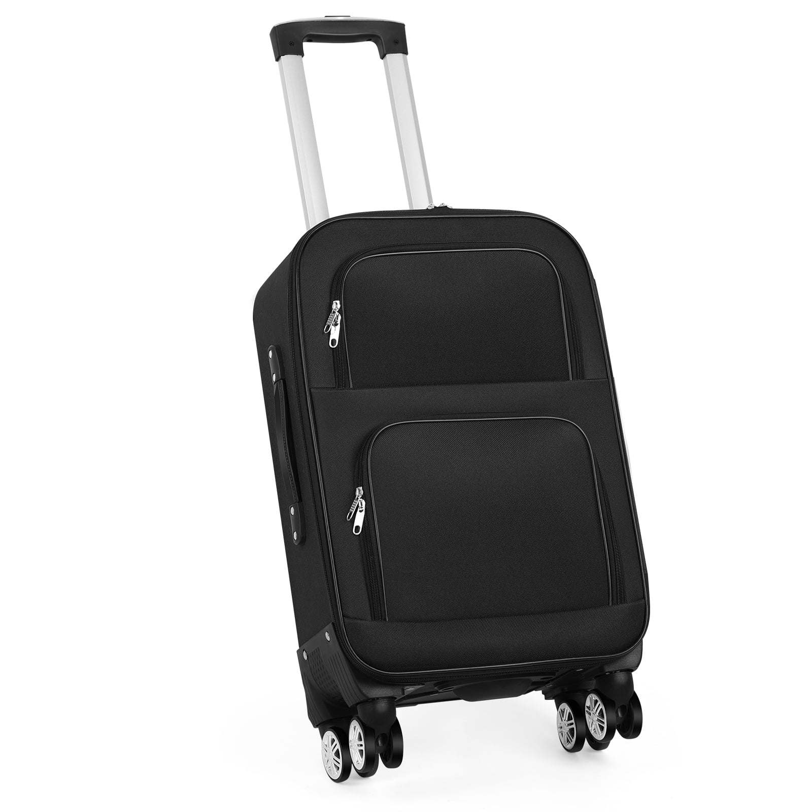 Terby 20 Softside Carry On Luggage Unisex Spinner Wheels Black