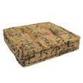 thumbnail image 1 of Blazing Needles 20-inch Square Button-tufted Floor Pillow Calligraphy, 1 of 5