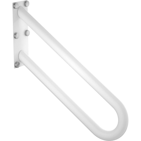 20 inch Stainless Steel Handrail for 1-3 Steps- 1.25" Tube, ZUEXT U Shaped Oil Rubbed White Safety Grab Bar for Stairs, Wall Mounted Hand Railing for Outdoor Garage Entry Interior Exterior Stairway