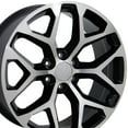 thumbnail image 1 of 20 inch Wheel CV98B Fits Silverado Rim 20x9 Black Machined Rim, 1 of 3