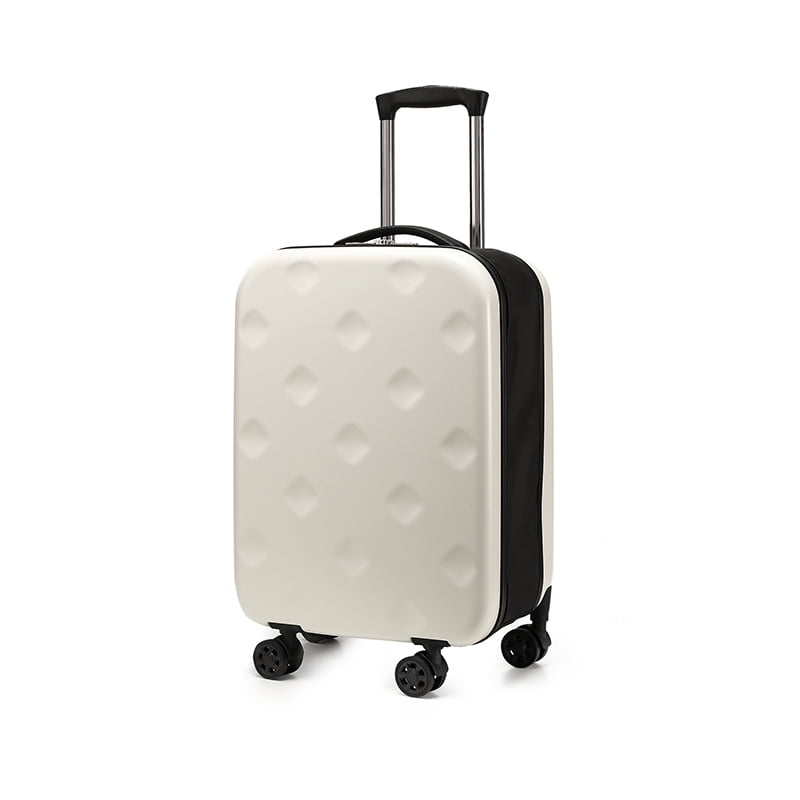 20 - inch White Carry - on Luggage Expandable Large Capacity for Travel