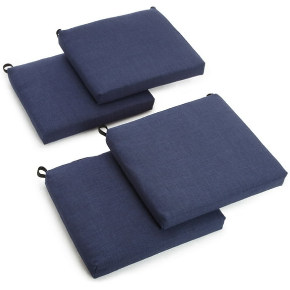 20-inch by 19-inch Spun Polyester Chair Cushion (Set of Four) - Azul