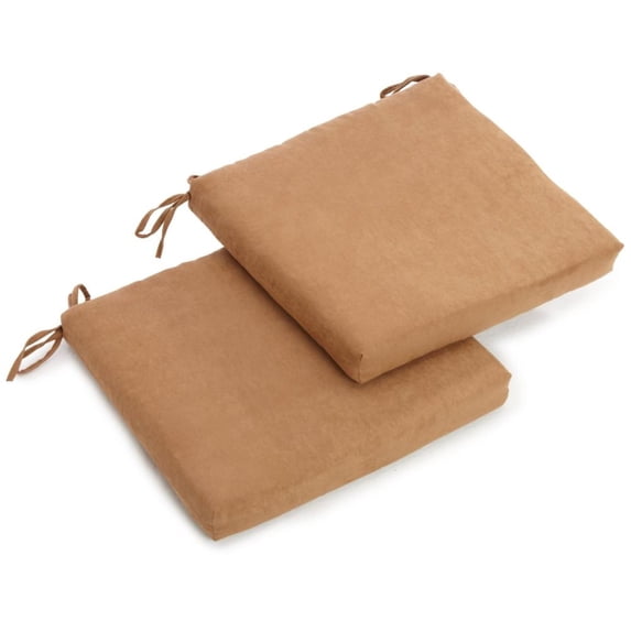 Blazing Needles 20-inch by 19-inch Spun Polyester Chair Cushion (Set of Two)