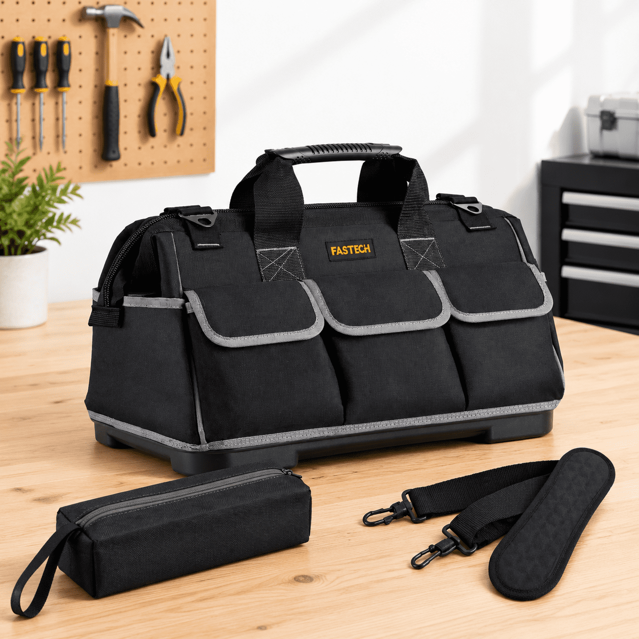 20-inchtool Bag With Water Proof Molded Base Waterproof Organizer For ...