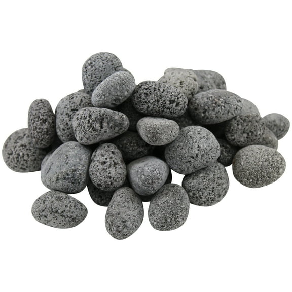 20 lb Black Lava Pebble, 1" to 2"