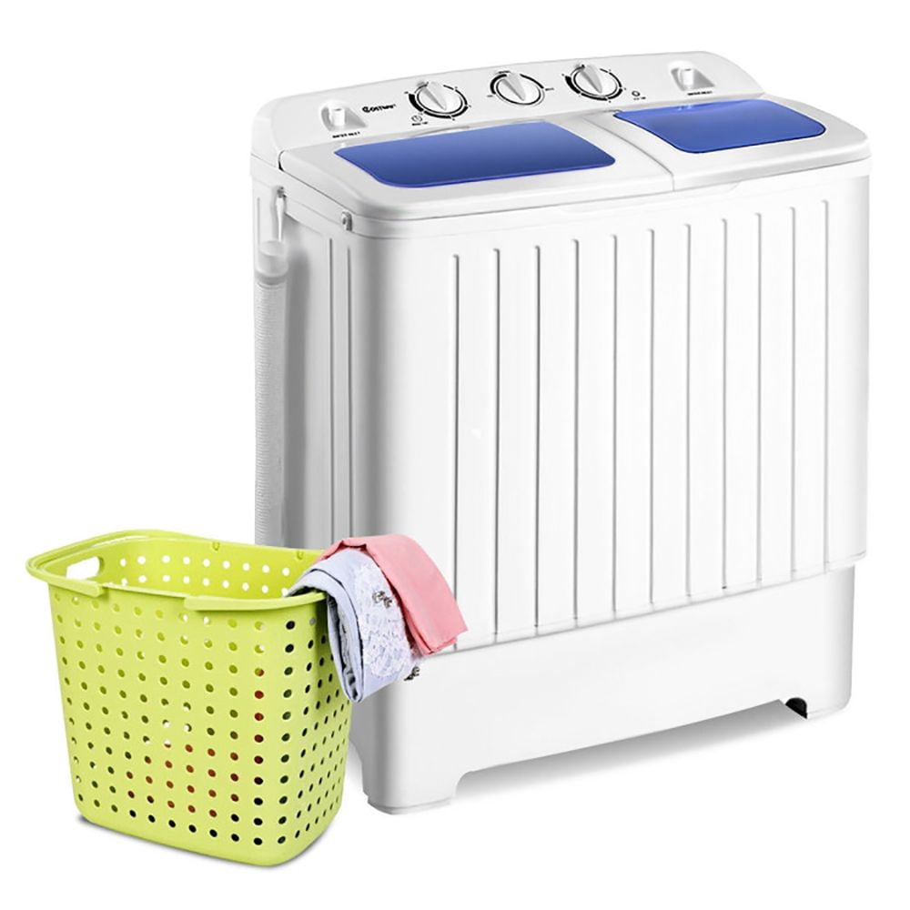 companion single tub wash and spin combo Bonusall 18Lbs Portable Washing Machine, Compact Laundry Washer with Dryer, Mini Semi-Automatic Washing Machine for Apartments, Dorms, RVs Camping, Energy Saving, Blue : Appliances This portable washing machine features a twin tub design for laundry convenience Important Tips for Your Portable