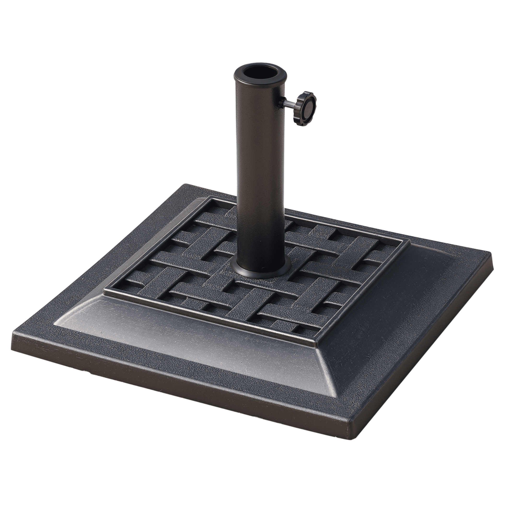 20 lbs Patio Umbrella Base Stand Resin Parasol Holder Square with ...