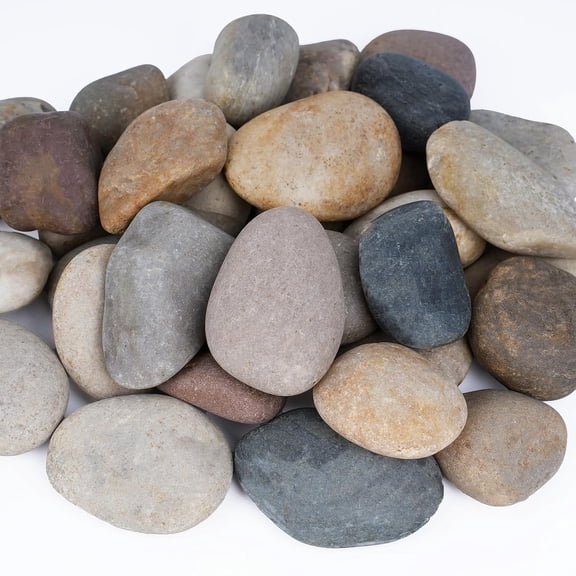20 lbs River Rocks for Landscaping, Planters, 3"-4" Garden Rocks | Pebbles for Outdoor Landscaping, Decorative Stones for Flower Pots, Walkways, Yard, Natural Rocks for Aquarium, Fish Tank