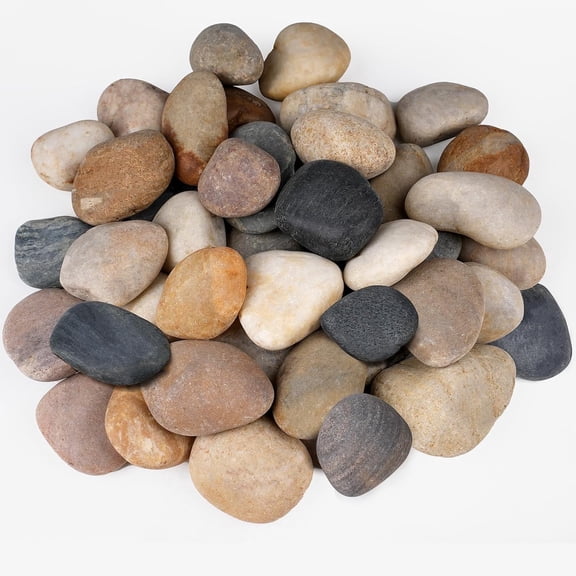 20-Lb Natural River Pebbles, 23-Inch Decorative Garden Stones for Potted Plants, Flower Pots, Vases, Aquarium, Yard Walkway & Landscaping