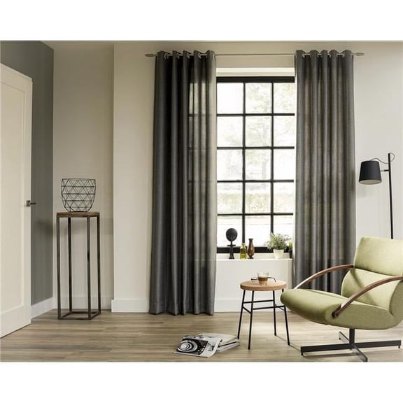 20 mm 63 in. Intensions Single Curtain Rod Kit, Brushed Nickel