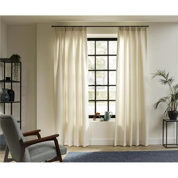 20 mm 95 in. Anthracite Intensions Single Curtain Rod Kit, Bronze