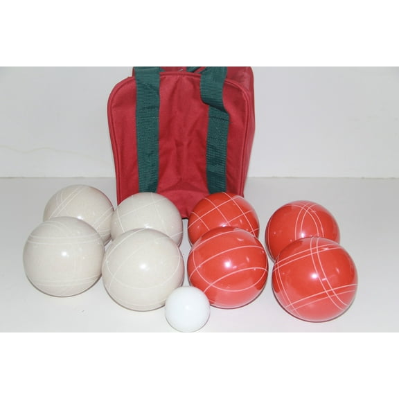 (20 of 22) Epco Bocce Set -110mm White and Rustic Red Balls