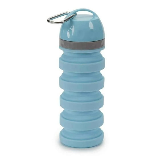 20 ounce Collapsible Water Bottles for People and Pets Flexible Accordion Style (1 Collapsible Bottle)