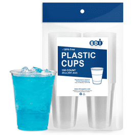 ggümm studio 2-PACK of 20oz Plastic Coffee Cup with Lid, BPA-free Ice  Coffee Cup, Reusable Cup Set for Iced Coffee