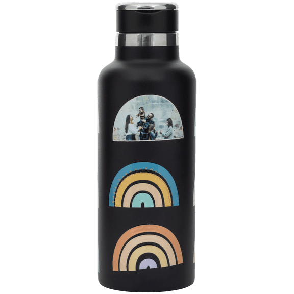 20 oz Black Stainless Steel Tank Water Bottle