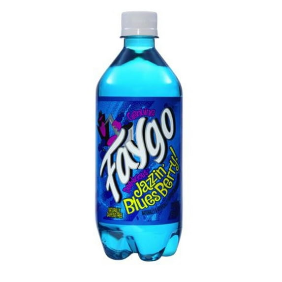 20 oz Faygo Jazz Bluesberry bottles, Pack of 24