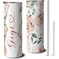 thumbnail image 1 of 20 oz Gigi Skinny Tumblers with Lid and Straw, Gigi Stainless Steel Vacuum Insulated Travel Coffee Mug Cup Water Bottle, Gigi Birthday Gifts for Grandmother, 1 of 6
