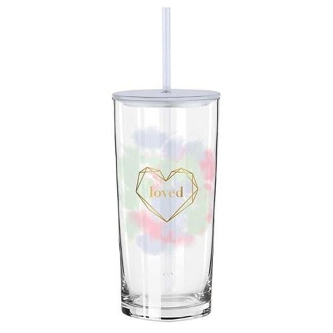 20 oz Glass Tumbler - Loved - Walmart.com