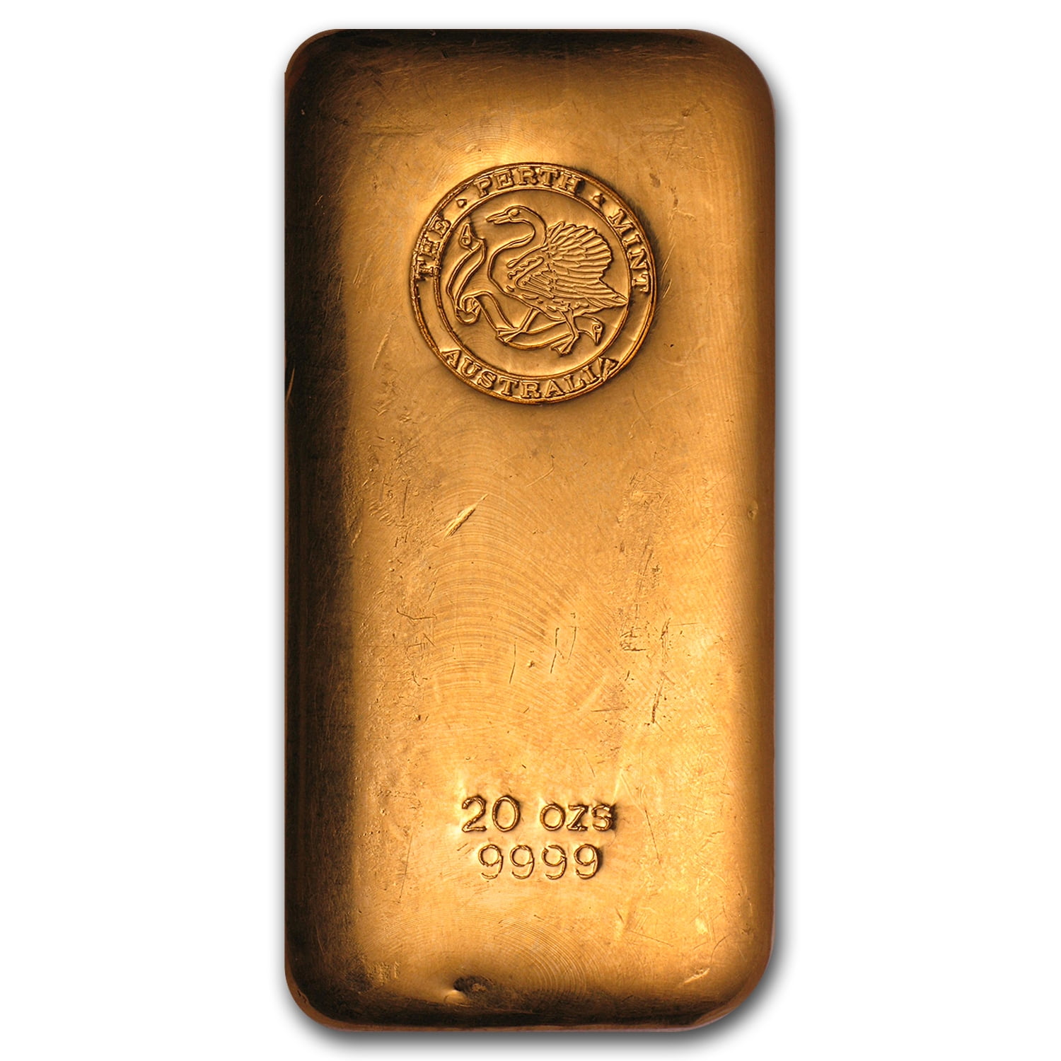 20 oz Gold Bar - Perth Mint (Poured, Old Style Swan) - Walmart.com