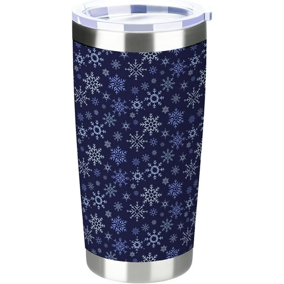 20 oz Insulated Tumbler, Merry Christmas Tumbler with Lid and Straw, Holiday Spirit Snowflake Coffee Mug Cup, Christmas Gift for Dad Mom Family Friends