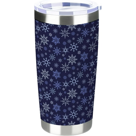 20 oz Insulated Tumbler, Merry Christmas Tumbler with Lid and Straw, Holiday Spirit Snowflake Coffee Mug Cup, Christmas Gift for Dad Mom Family Friends