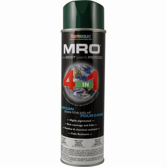 20 oz MRO Industrial High Solids Spray Paint, Dark Green