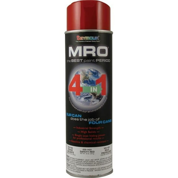 20 oz MRO Safety Enamel High Solid Spray Paint, Red