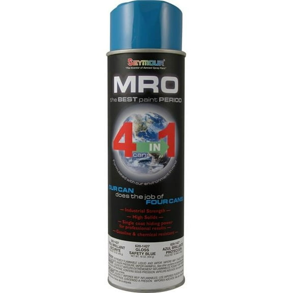 20 oz MRO Saftey High Solids Spray Paint, Blue