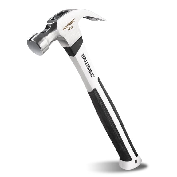 20 oz. One Piece Forged Framing Hammer With Straight Rip Claw Hammer, Milled Face, Shock-Absorbing Grip, with Magnetic Nail Holder, HT0371-HM
