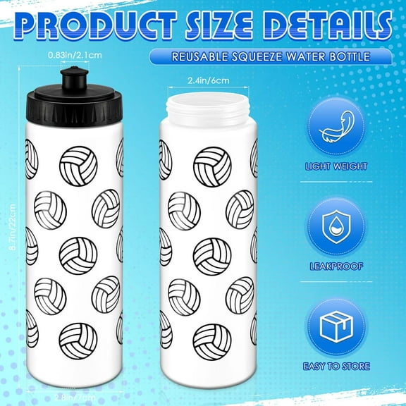 20 Oz Reusable Sports Water Bottle Pack of 12 - Leakproof &  for Party, Gym, Team Gifts