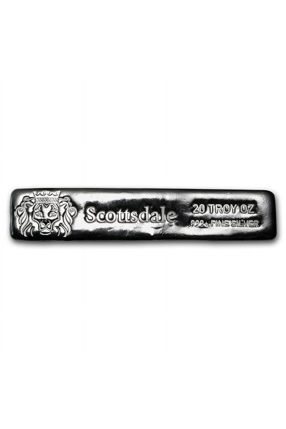 20 oz Silver Long Cast-Poured Bar - Scottsdale
