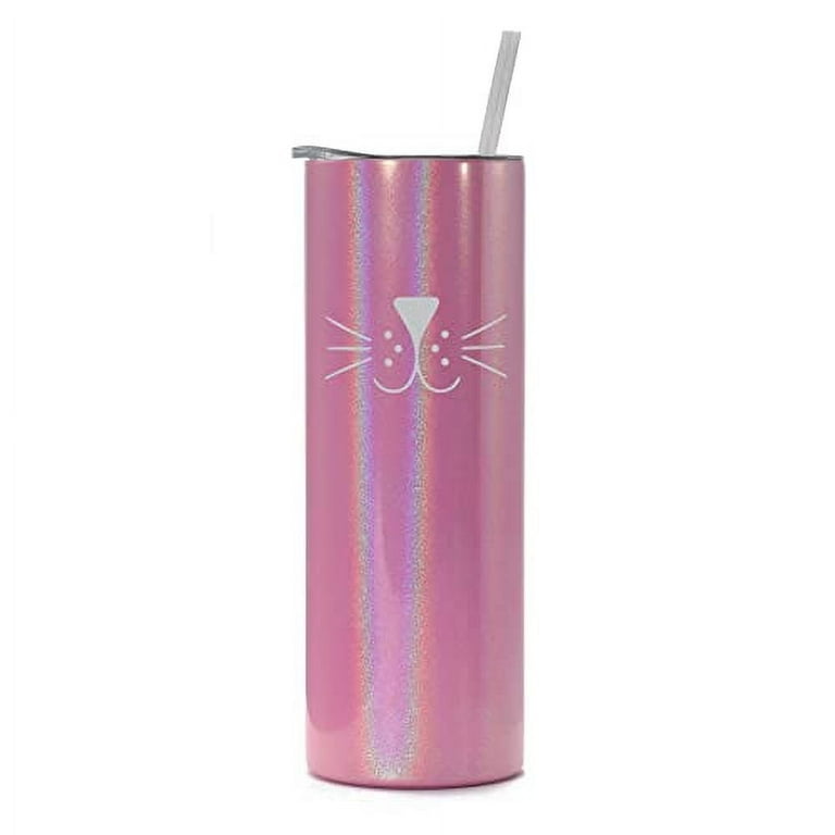 https://i5.walmartimages.com/seo/20-oz-Skinny-Tall-Tumbler-Stainless-Steel-Vacuum-Insulated-Travel-Mug-Cup-With-Straw-Cat-Face-Whiskers-Pink-Iridescent-Glitter_a3ba8abc-addb-4c9e-a113-eb7493ee8856.0c3a058456be6ed9feb9e7ae3554cb30.jpeg?odnHeight=768&odnWidth=768&odnBg=FFFFFF