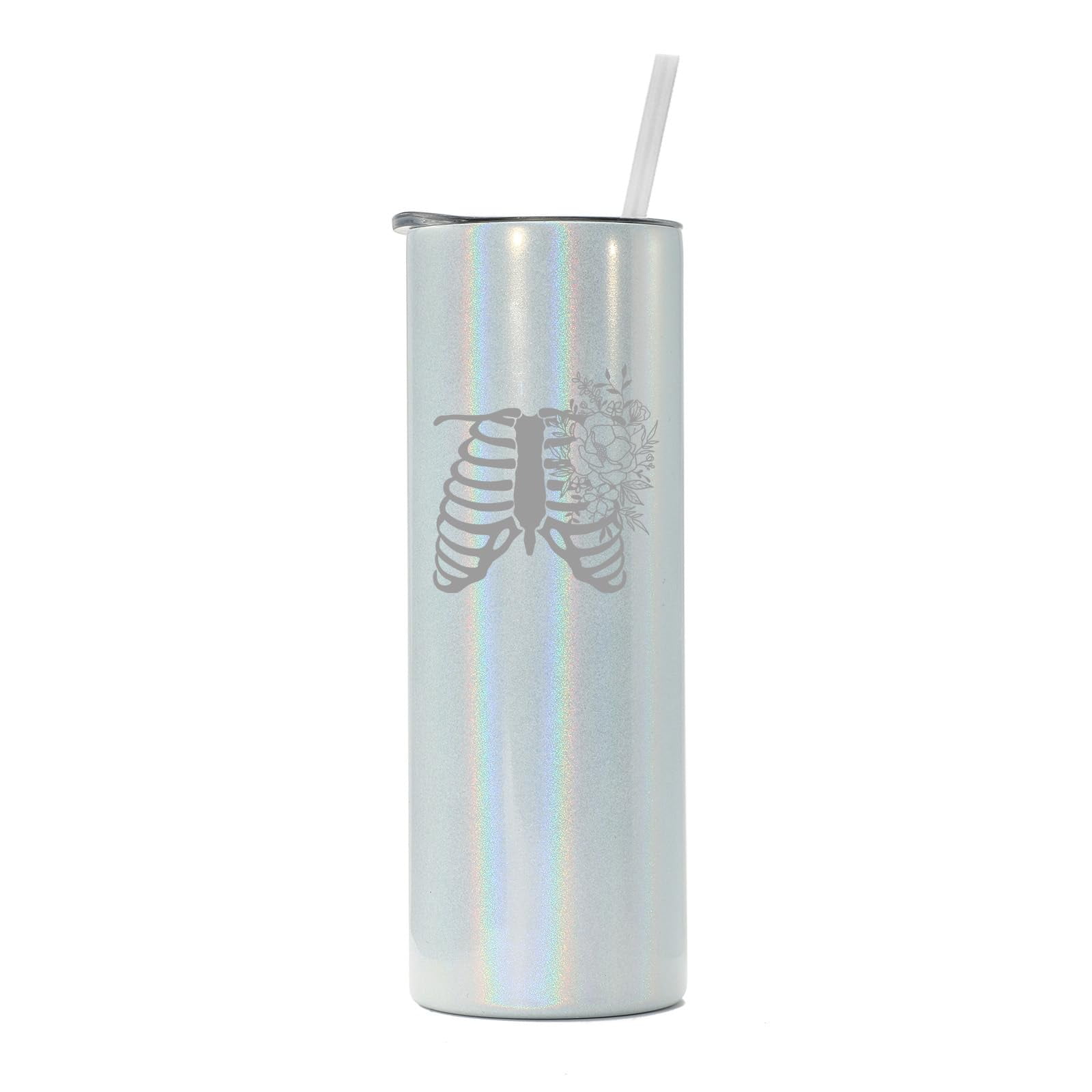 20 oz Skinny Tall Tumbler Stainless Steel Vacuum Insulated Travel Mug ...