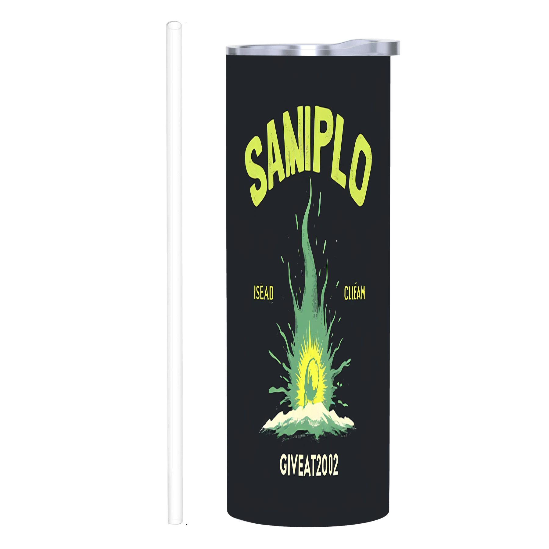Explosion Mug 20 oz Stainless Steel Insulated Tumbler - Bold ' SANIPLO ' Design with ...
