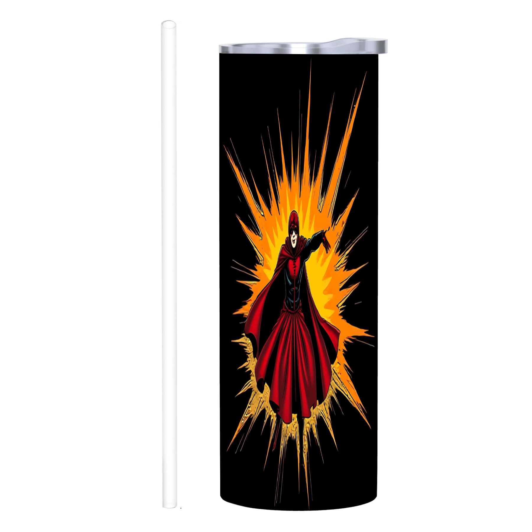 Explosion Mug 20 oz Stainless Steel Insulated Tumbler - Design with Vibrant Explosion ...