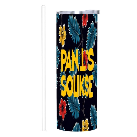 20 oz Stainless Steel Insulated Tumbler - Vibrant Floral Design with ...