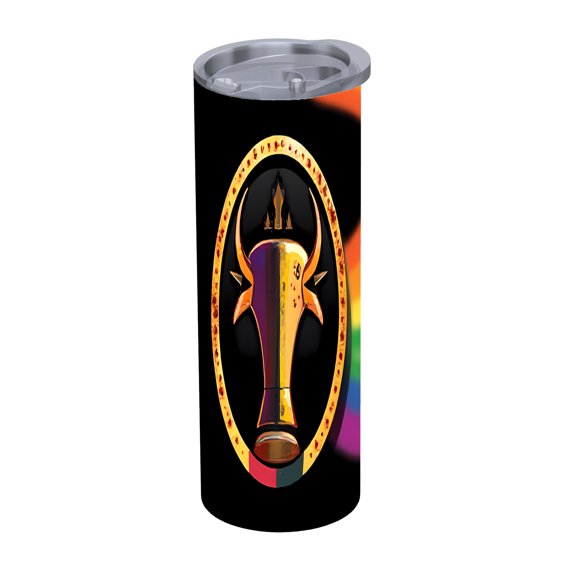 20 oz Stainless Steel Insulated Tumbler - Vibrant Head Design Double Wall Travel Mug with Lid & Straw for Home Office & Car